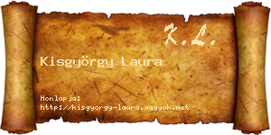 Kisgyörgy Laura névjegykártya